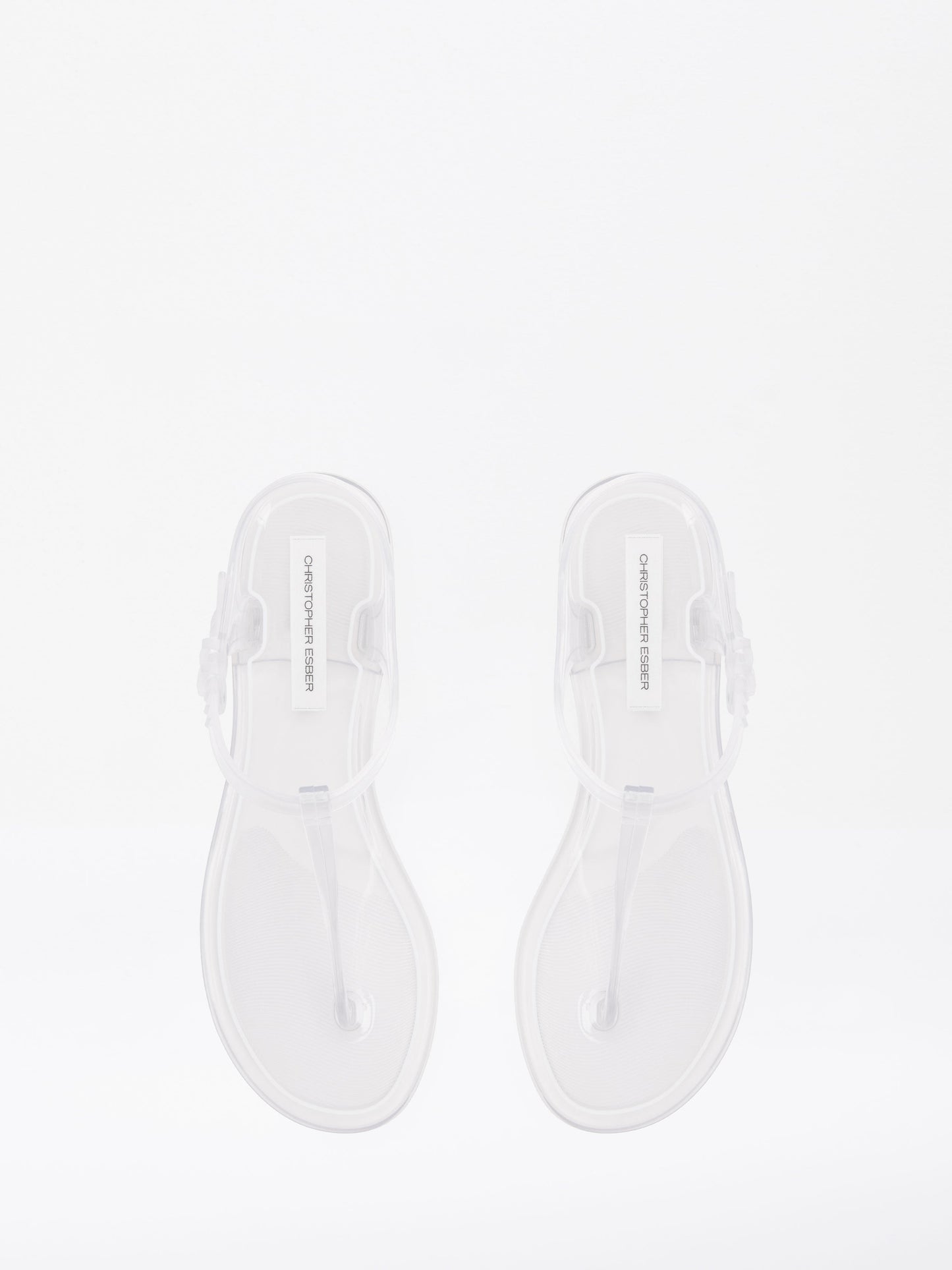 Christopher Esber Billi T-Bar Flat (Clear)
