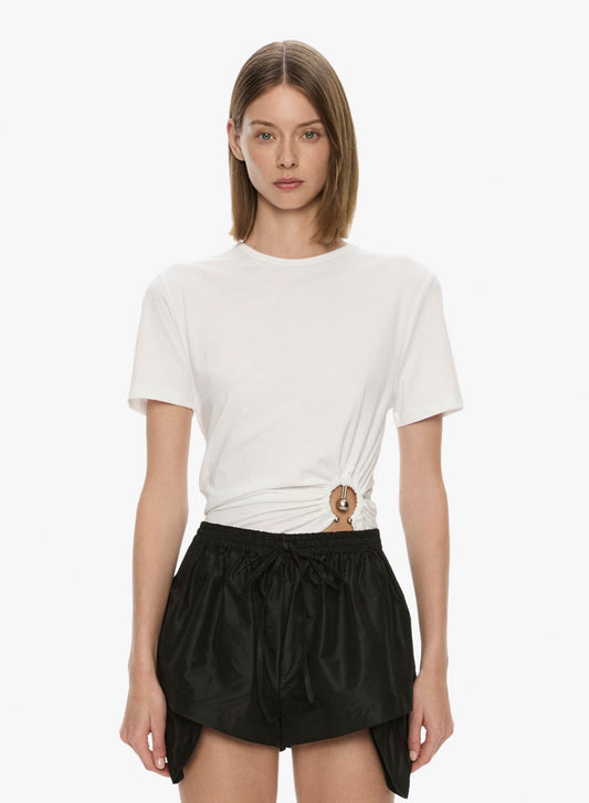 Image of T-Shirts. Productname: Christopher Esber Orbit Tee in White colour by brand - Christopher Esber