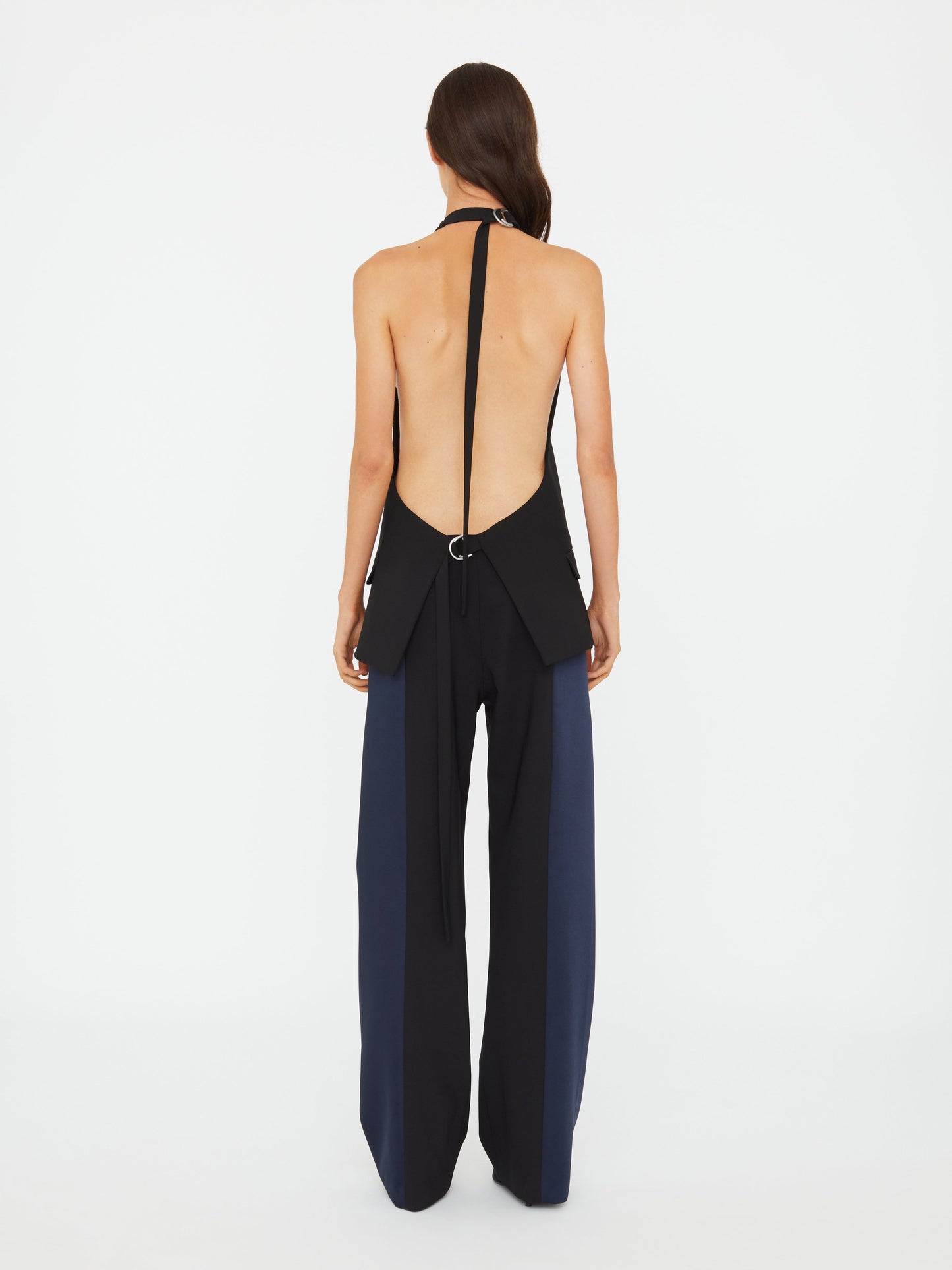 Christopher Esber Tuxedo Contrast Wool Vest (Ink)