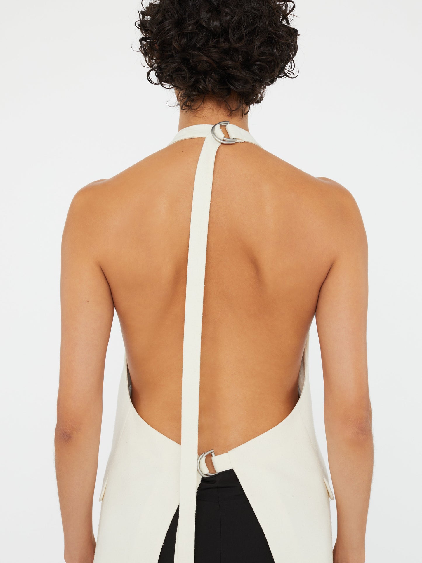 Christopher Esber Tuxedo Contrast Silk Vest (Black)