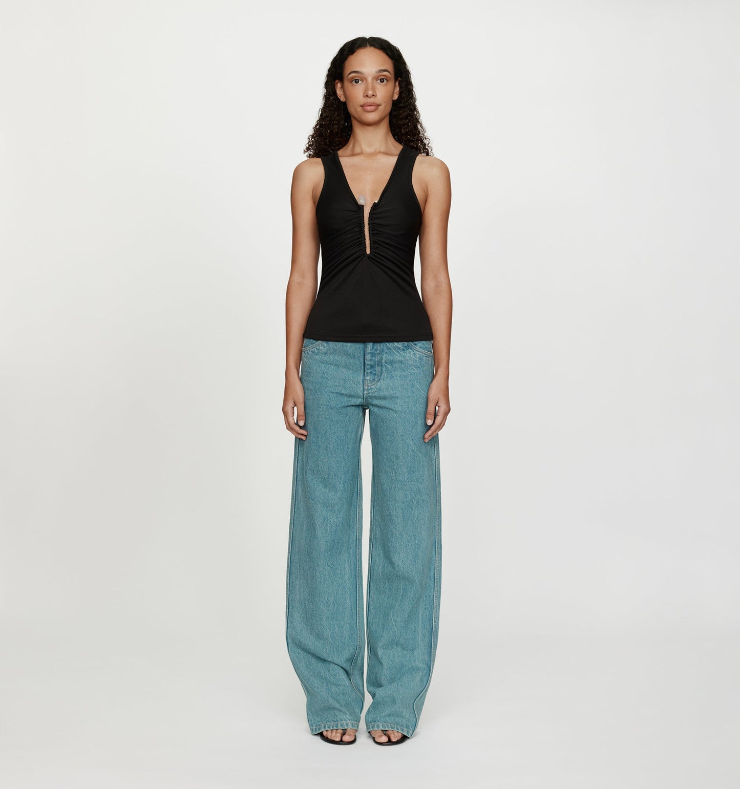 Christopher Esber Crystal Pin Tank (Black)