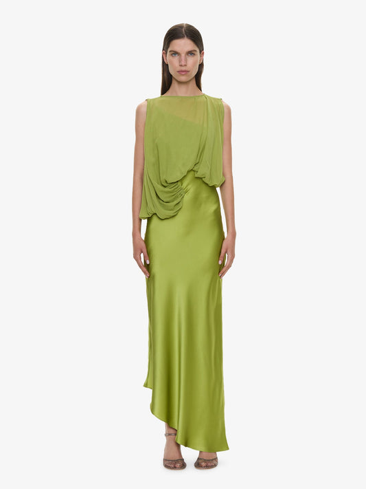 Image of Dresses. Product name - Cumulus Midi Dress in Green colour by brand - CHRISTOPHER ESBER