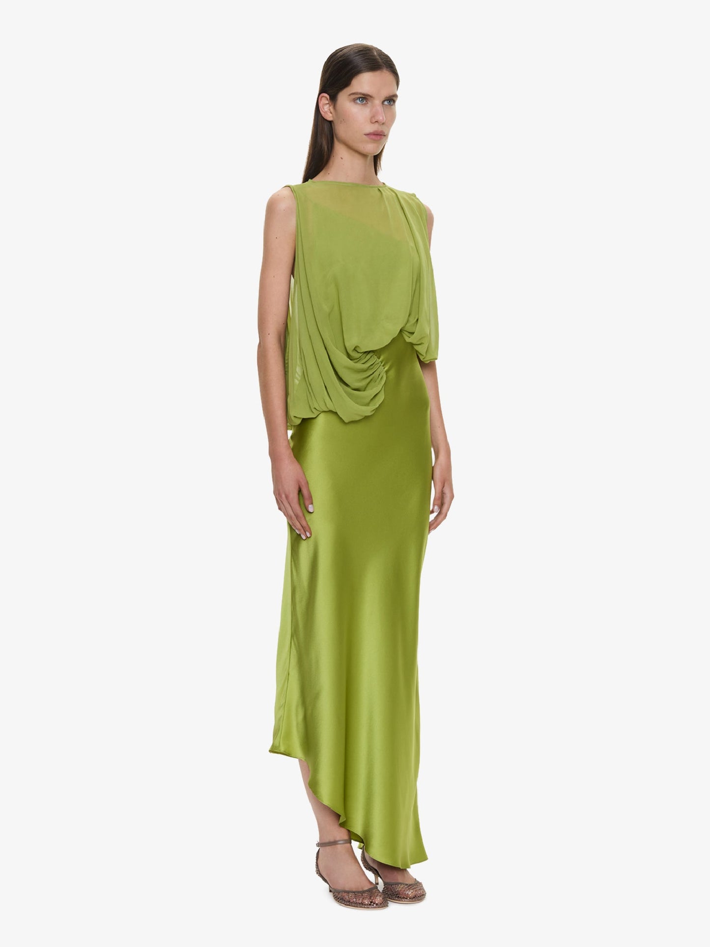 CHRISTOPHER ESBER Cumulus Midi Dress (Green)