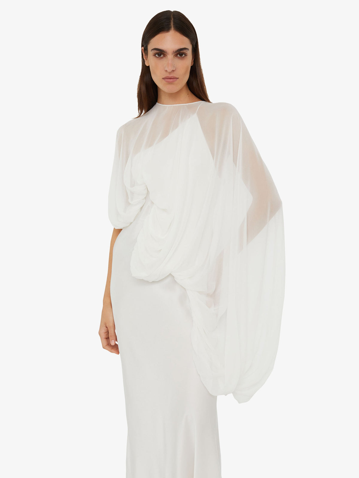 Christopher Esber Cumulus Draped Sleeve (Dress)