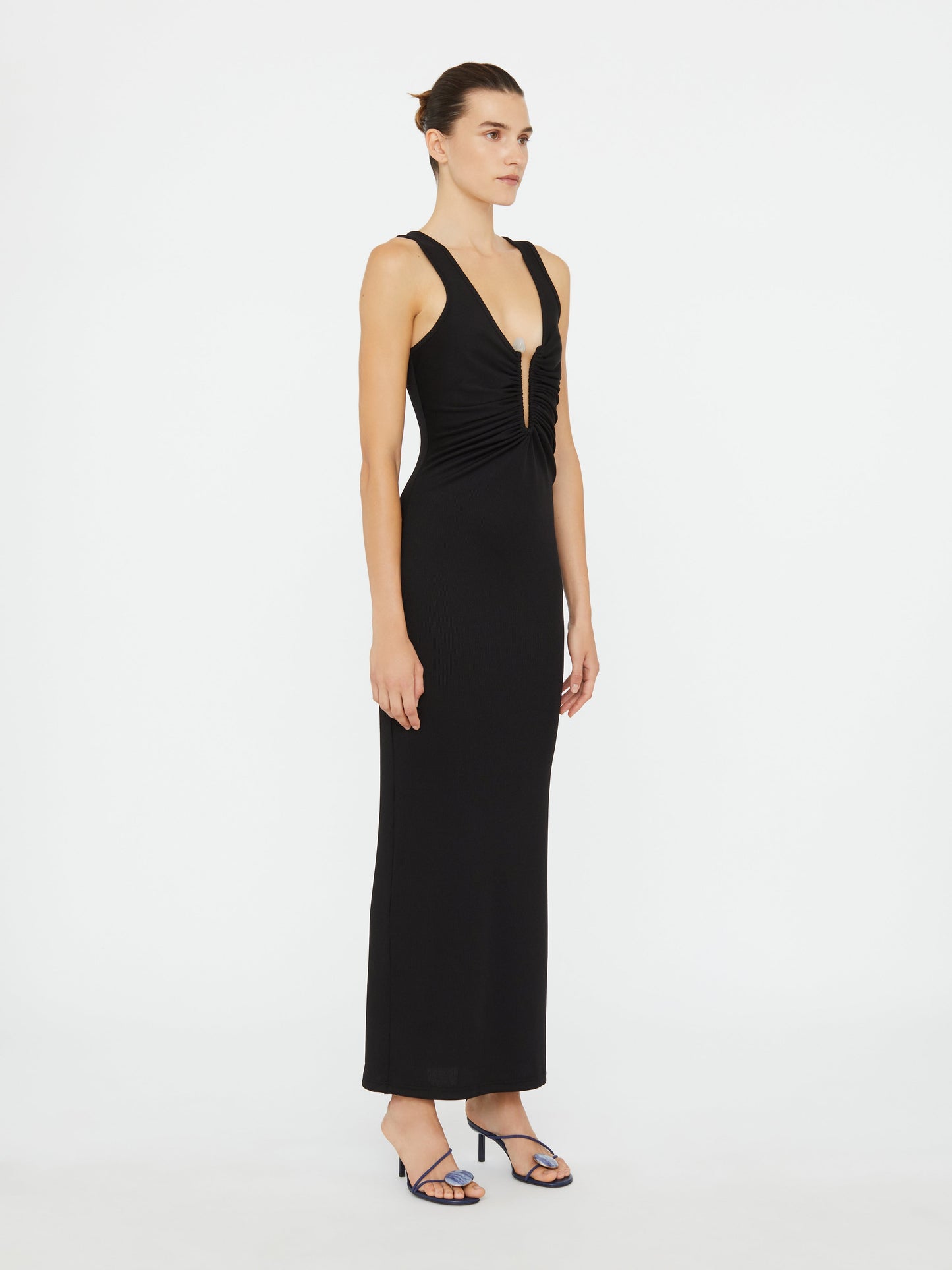 Christopher Esber Crystal Pin Tank Dress (Black)