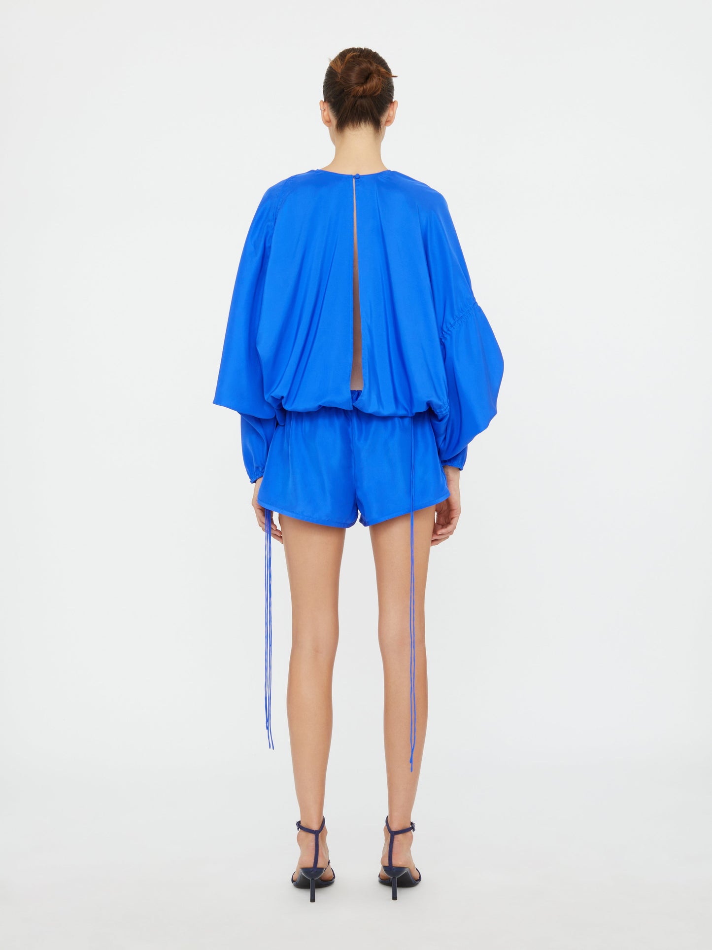 Christopher Esber Parachute Silk Onesie (Blue)