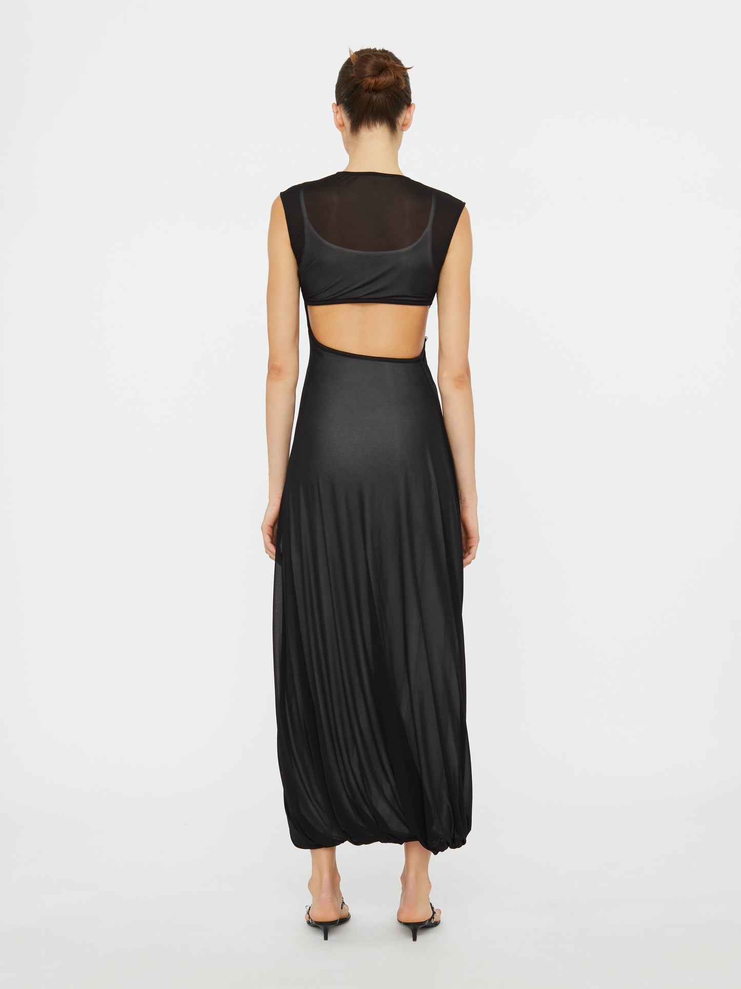 Christopher Esber Paisley Overlay Encased Tank Dress (Black)