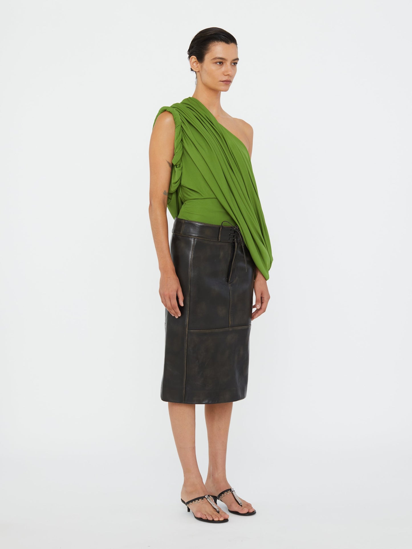 Christopher Esber Burnished Eddie Leather (Skirt)