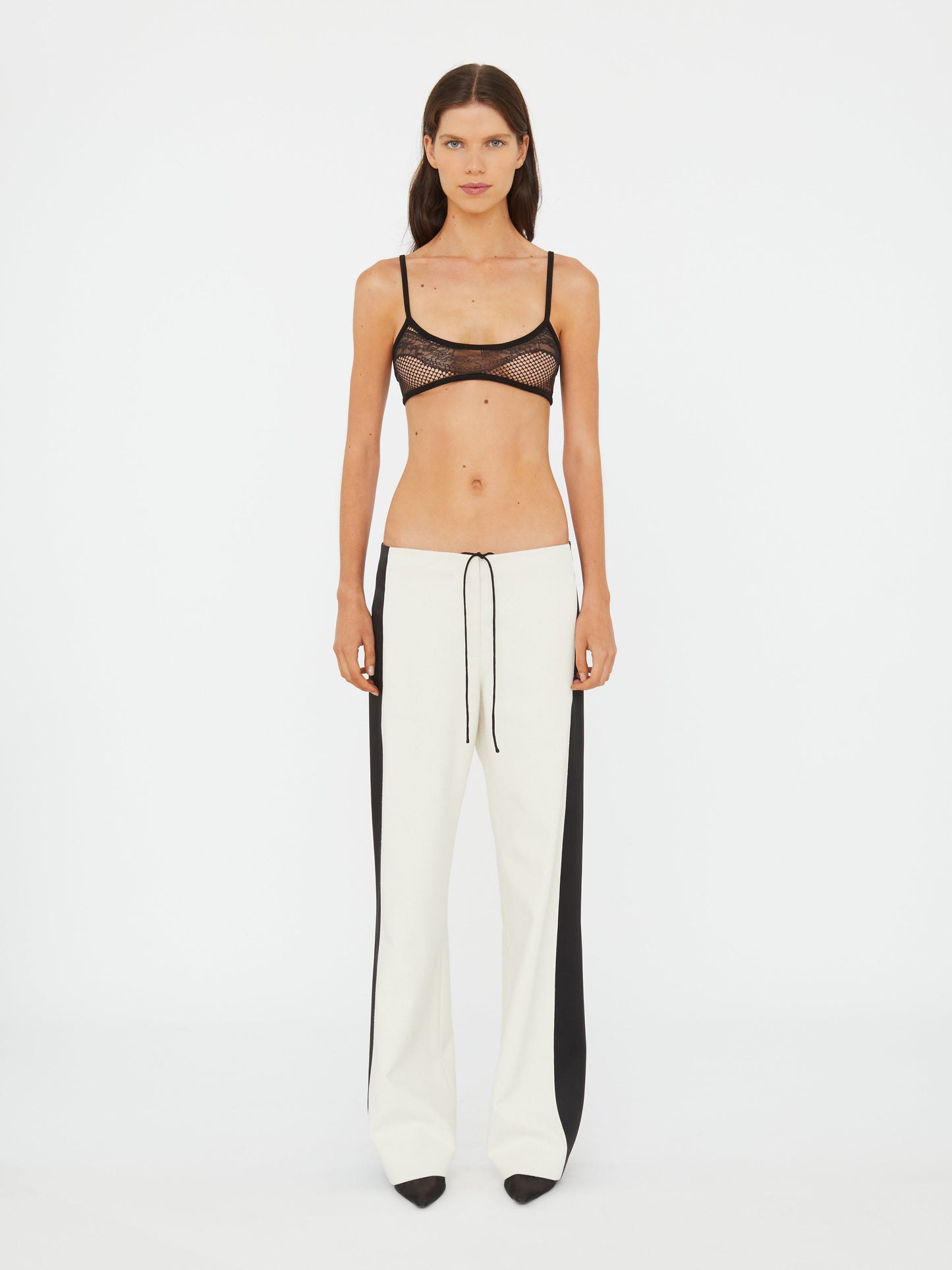Christopher Esber Tuxedo Contrast Silk Trouser (Black)