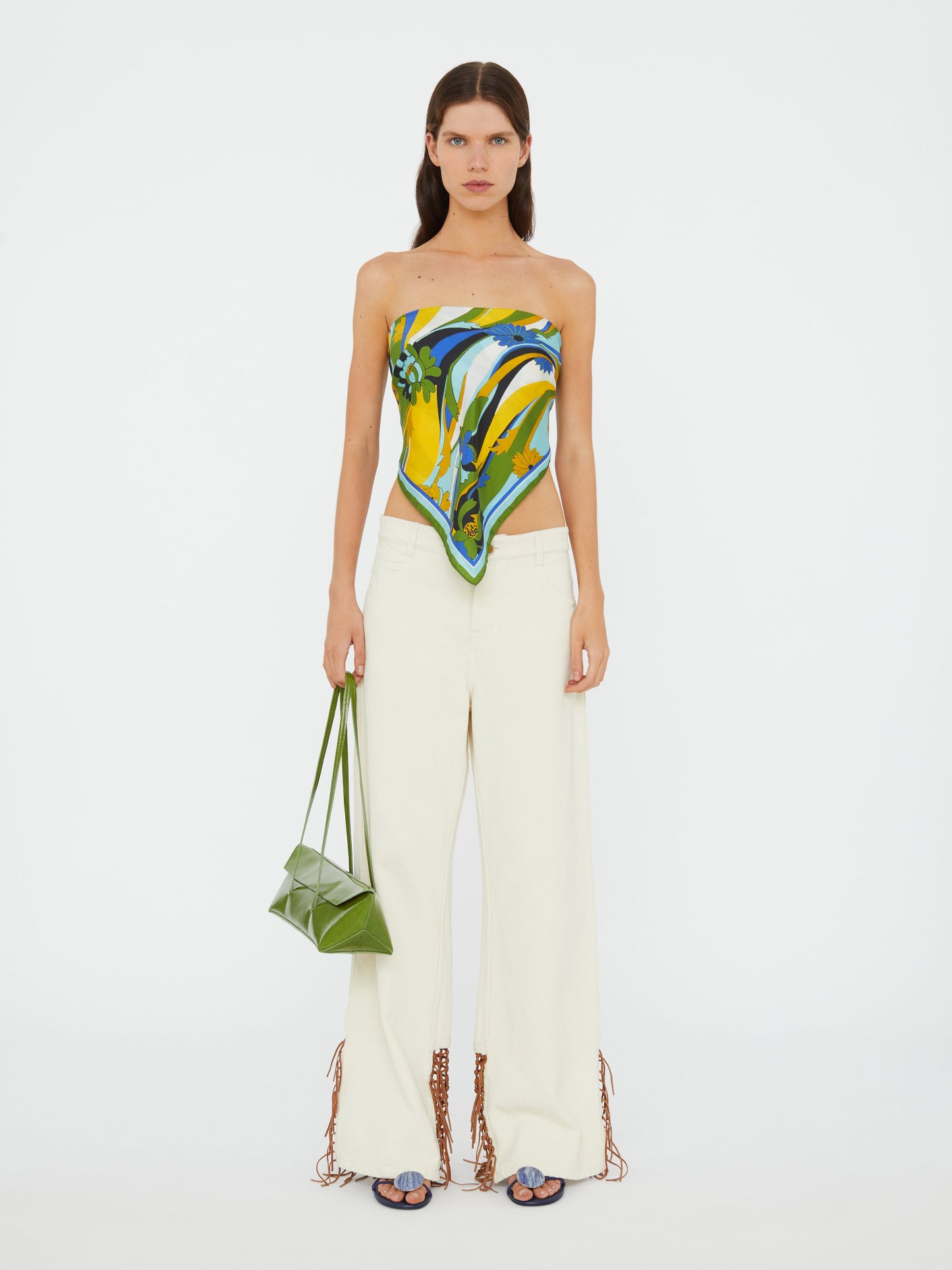 Christopher Esber Acidic Floral Silk Scarf (Print)