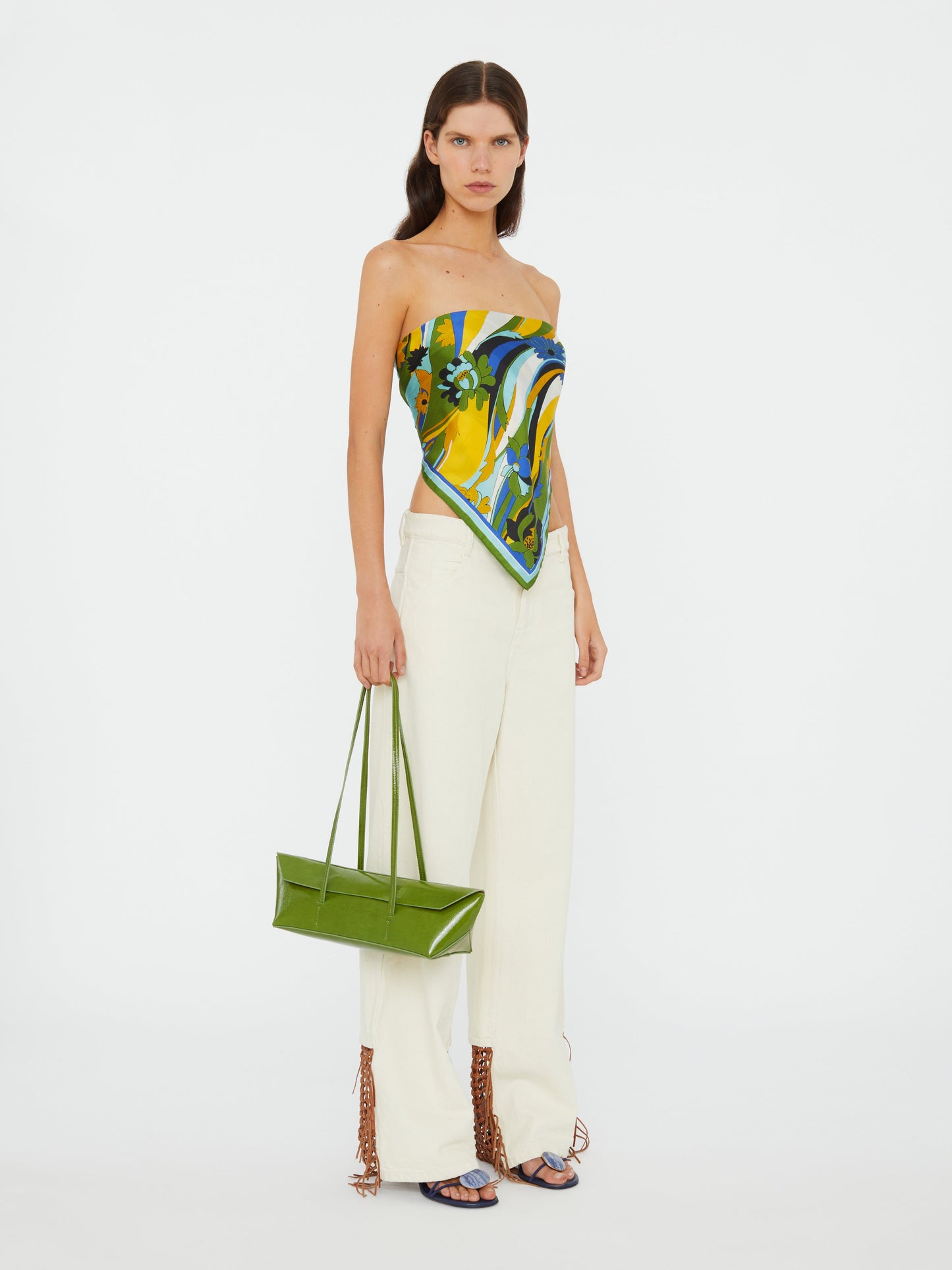 Christopher Esber Acidic Floral Silk Scarf (Print)