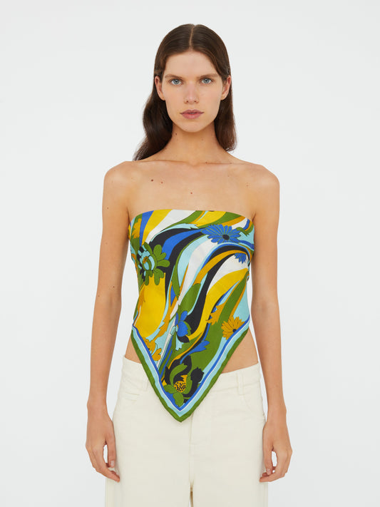 Christopher Esber Acidic Floral Silk Scarf (Print)