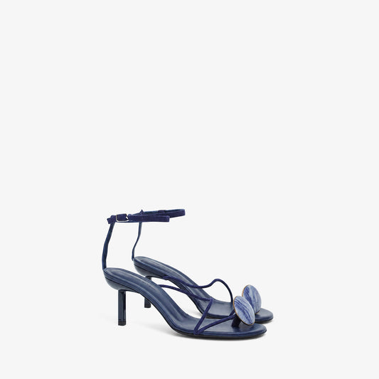 Christopher Esber Doma Stoned Suede Heel (Angelite)