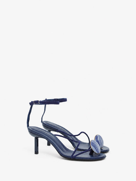 Christopher Esber Doma Stoned Suede Heel (Angelite)