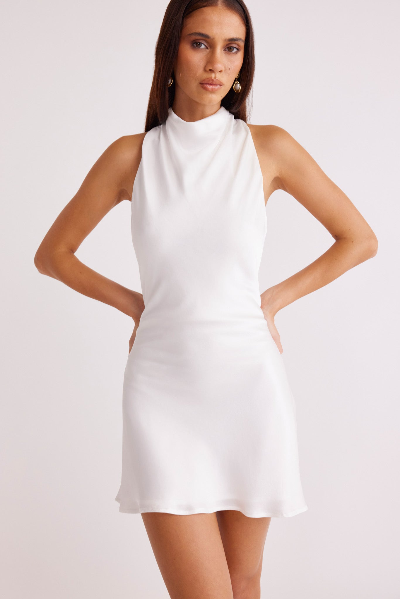 SNDYS NIXIE MINI DRESS (White)
