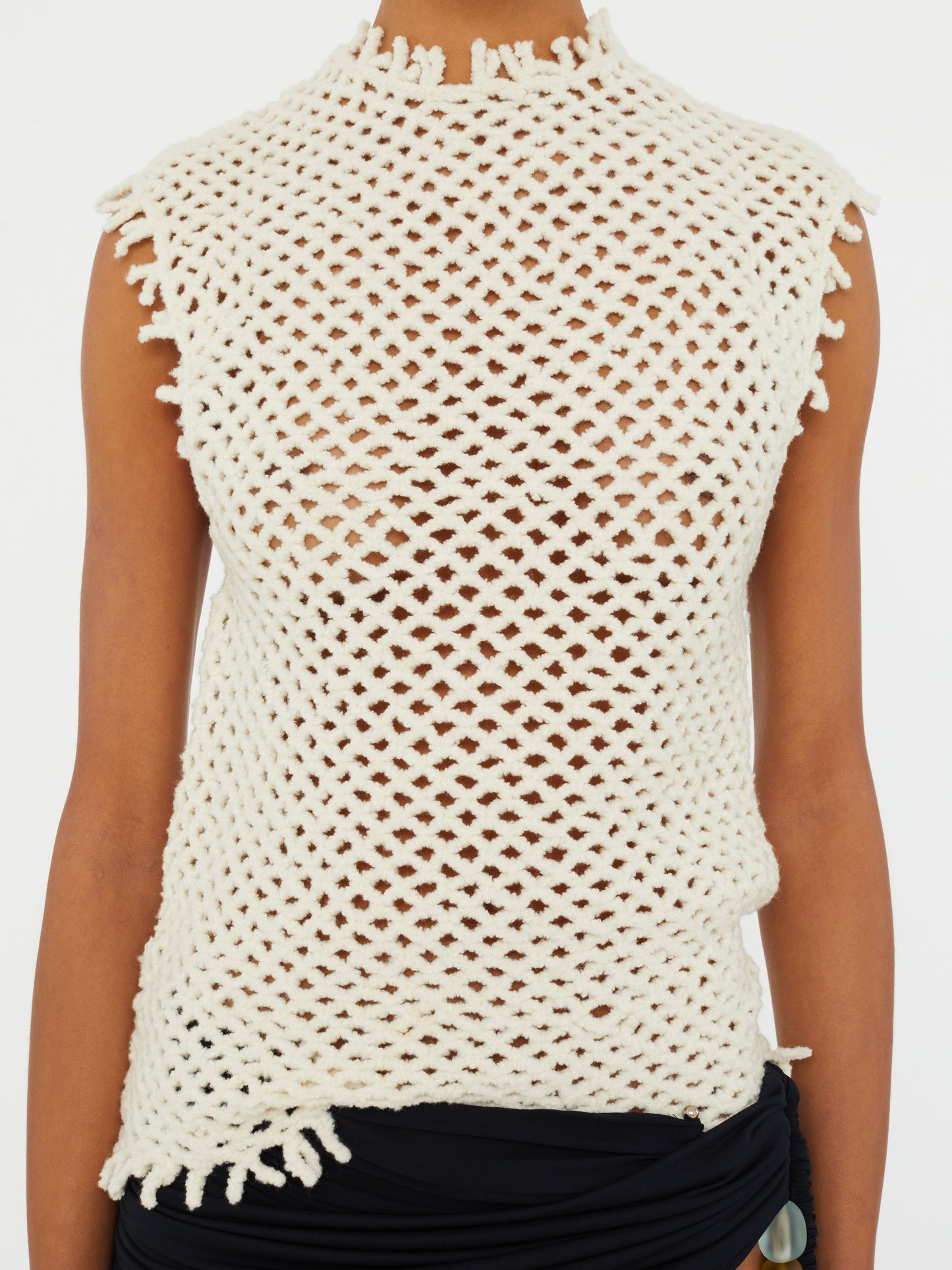 CHRISTOPHER ESBER Lattice Knit Tank (White)