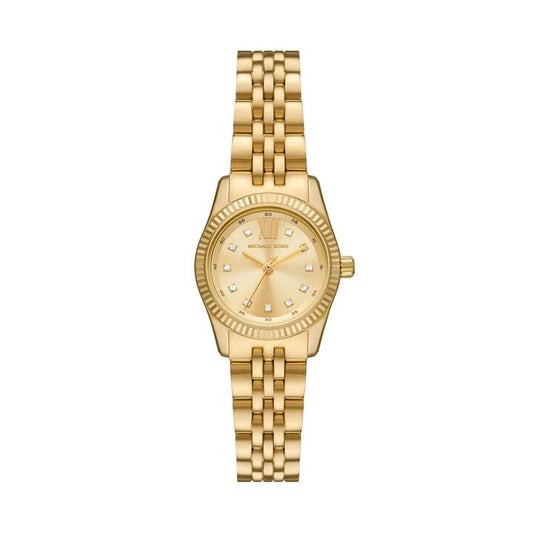 Image of Watches. Productname: Michael Kors Lexington Three Hand Gold Tone Stainless Steel Watch MK4741 in Watch colour by brand - Michael Kors