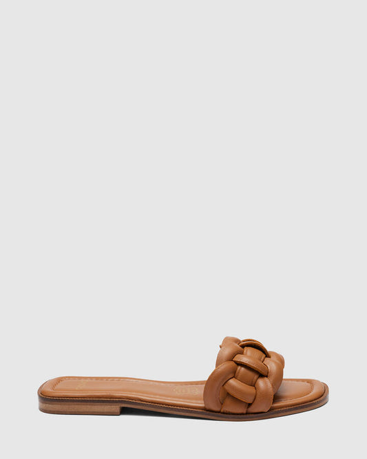 Image of Sandals. Product name - Soozi Women's Thongs CARAMEL Novo Thongs in Caramel colour by brand - NOVO