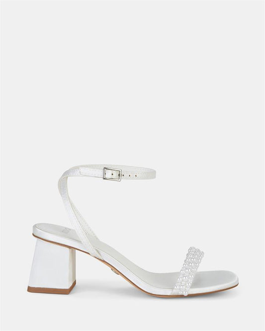 Image of Heels. Product name - Palermo Women's Evening Shoes PEARL Novo Evening in Pearl colour by brand - NOVO