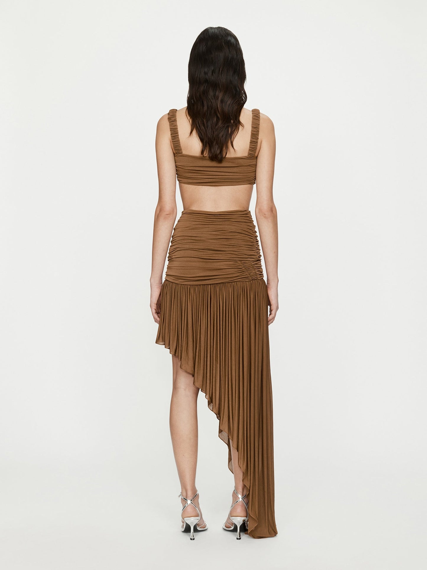 CHRISTOPHER ESBER Orion Swept Skirt (Russet)