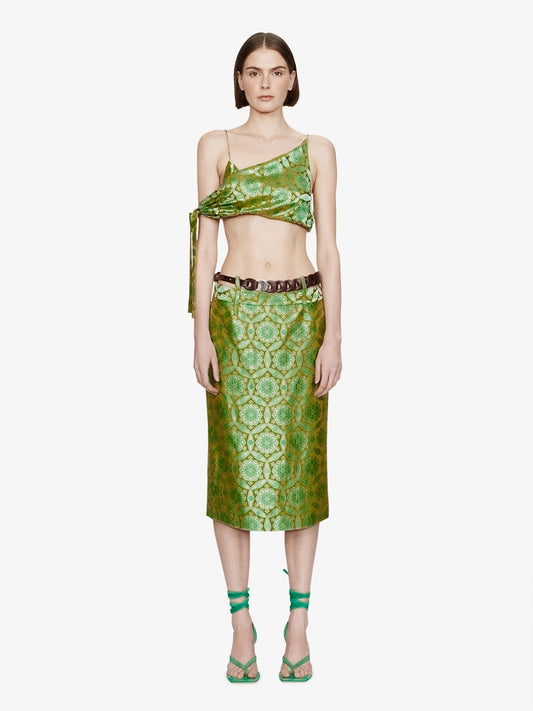 CHRISTOPHER ESBER Palmira Handkerchief Tie Top (Print)