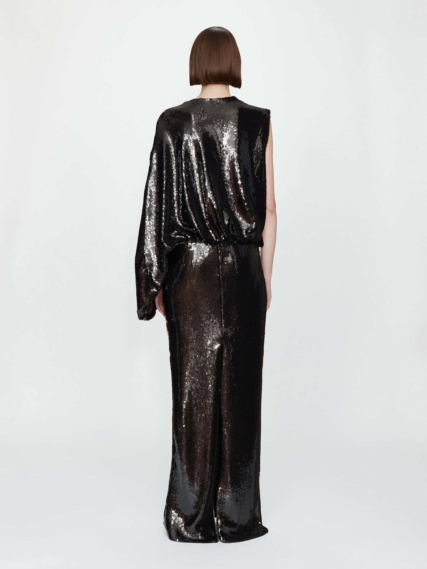 CHRISTOPHER ESBER Opaline Sequin Swaddled Gown (Umber)