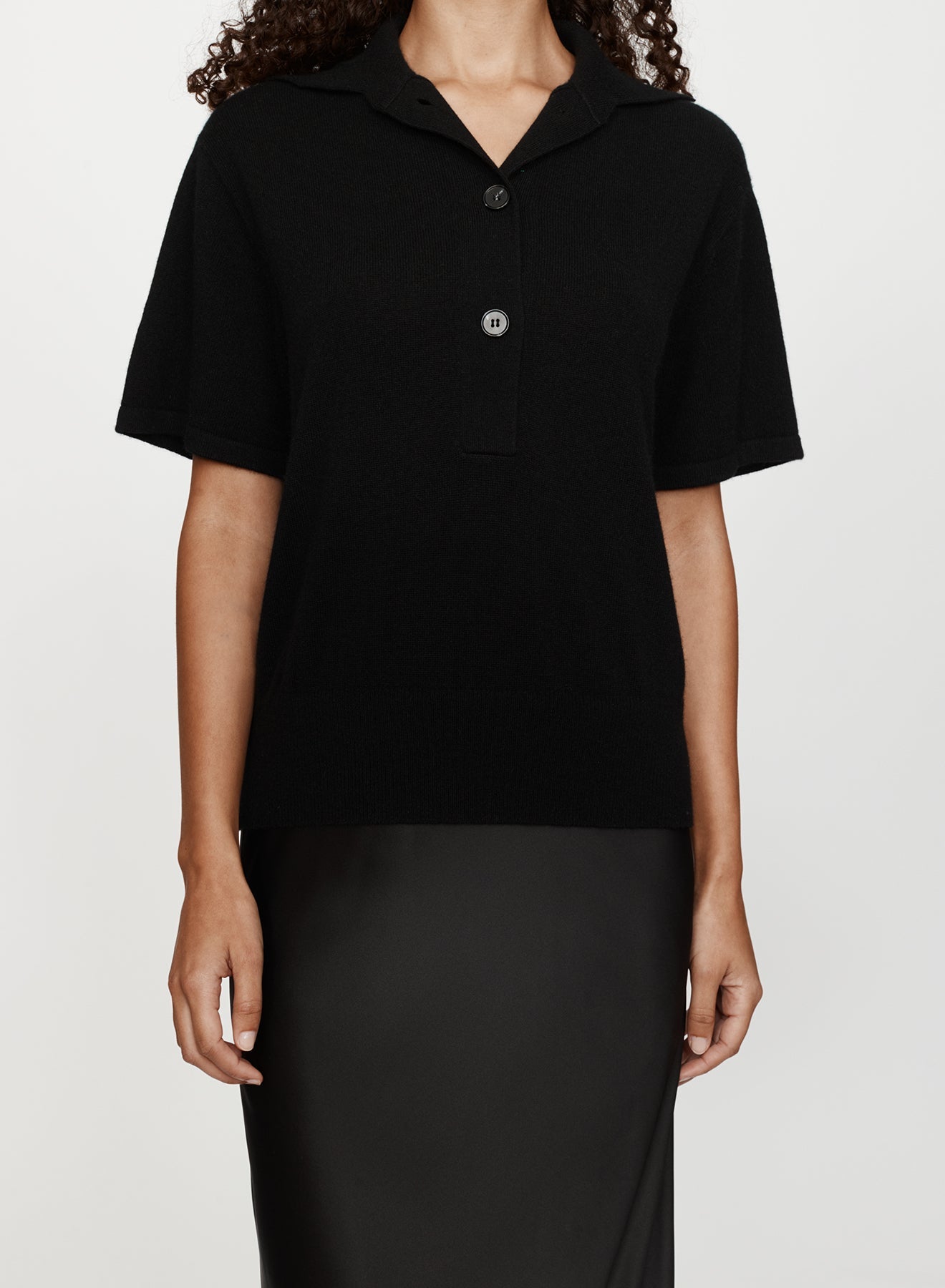 CHRISTOPHER ESBER Monument Polo Tee Dress (Black)