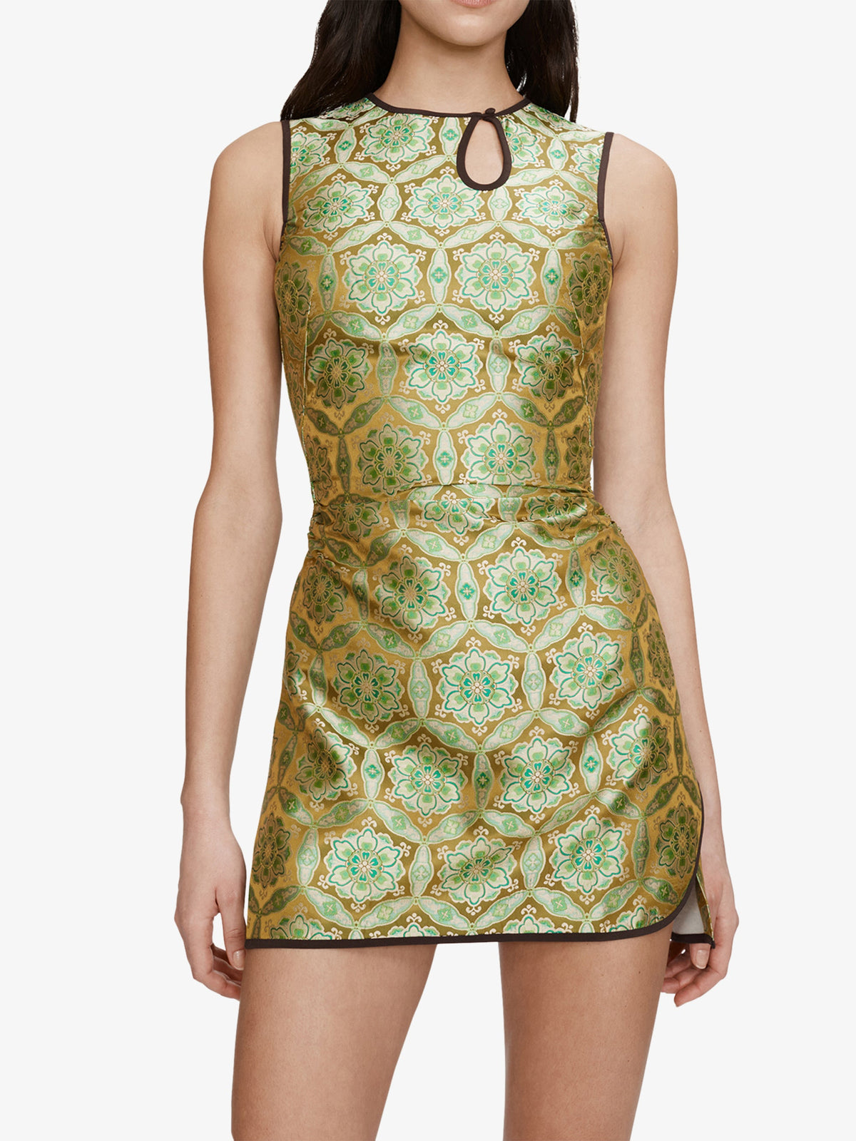 CHRISTOPHER ESBER Palmira Loophole Mini Tank Dress (Print)