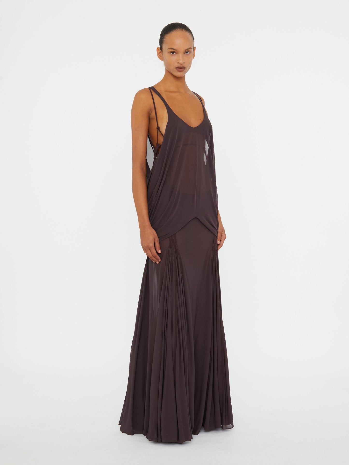 CHRISTOPHER ESBER Solea Suspension Knot Tank Dress (Malbec)