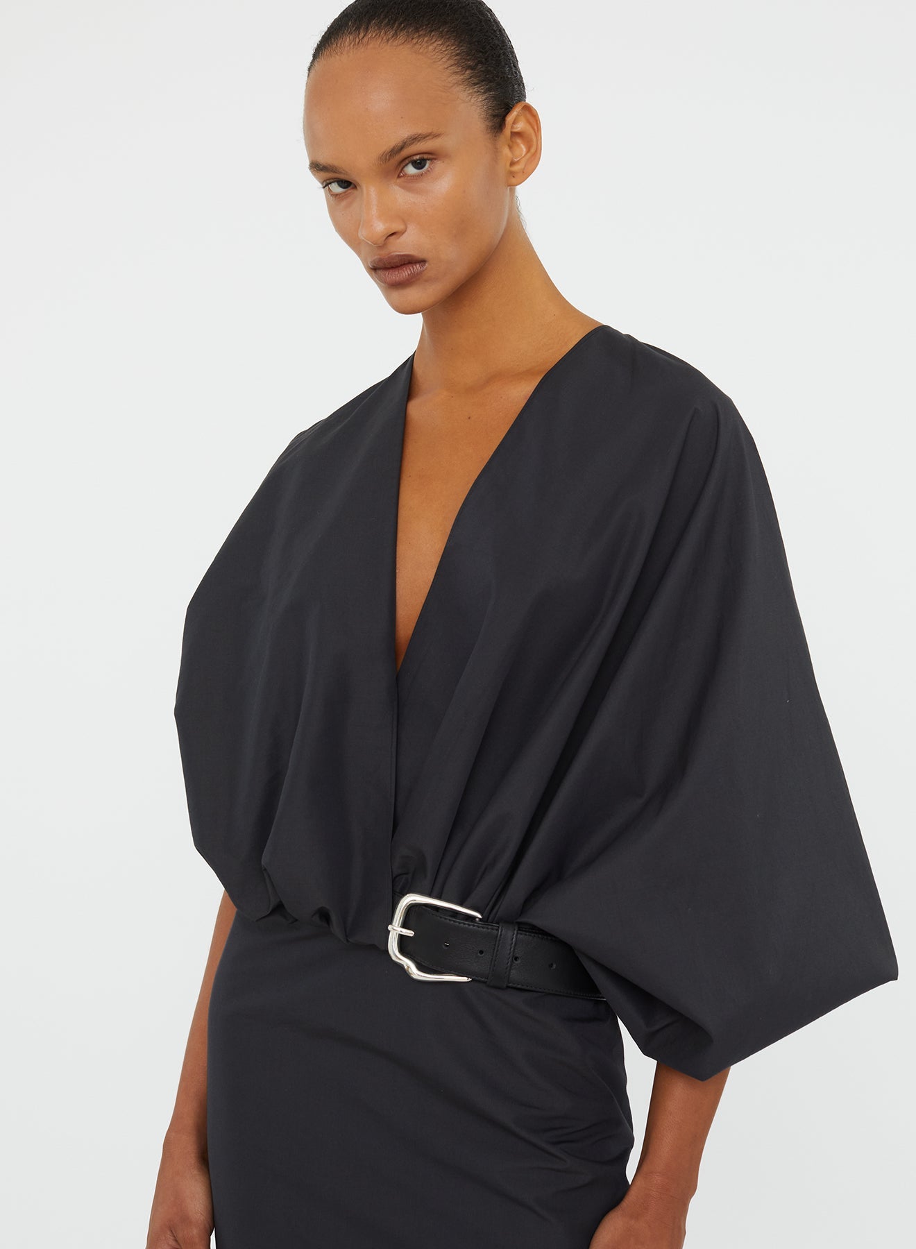CHRISTOPHER ESBER Swaddled Taffeta Dress (Carbon)