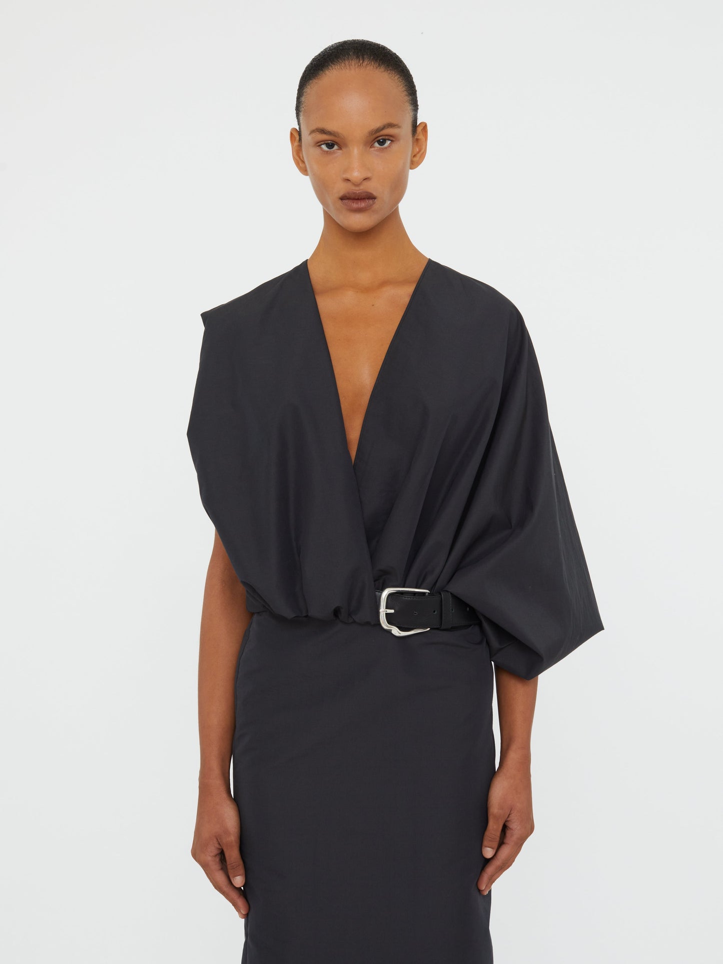 CHRISTOPHER ESBER Swaddled Taffeta Dress (Carbon)