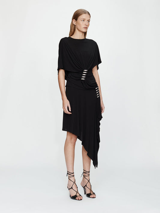 CHRISTOPHER ESBER Coiled Jersey Skirt (Black)