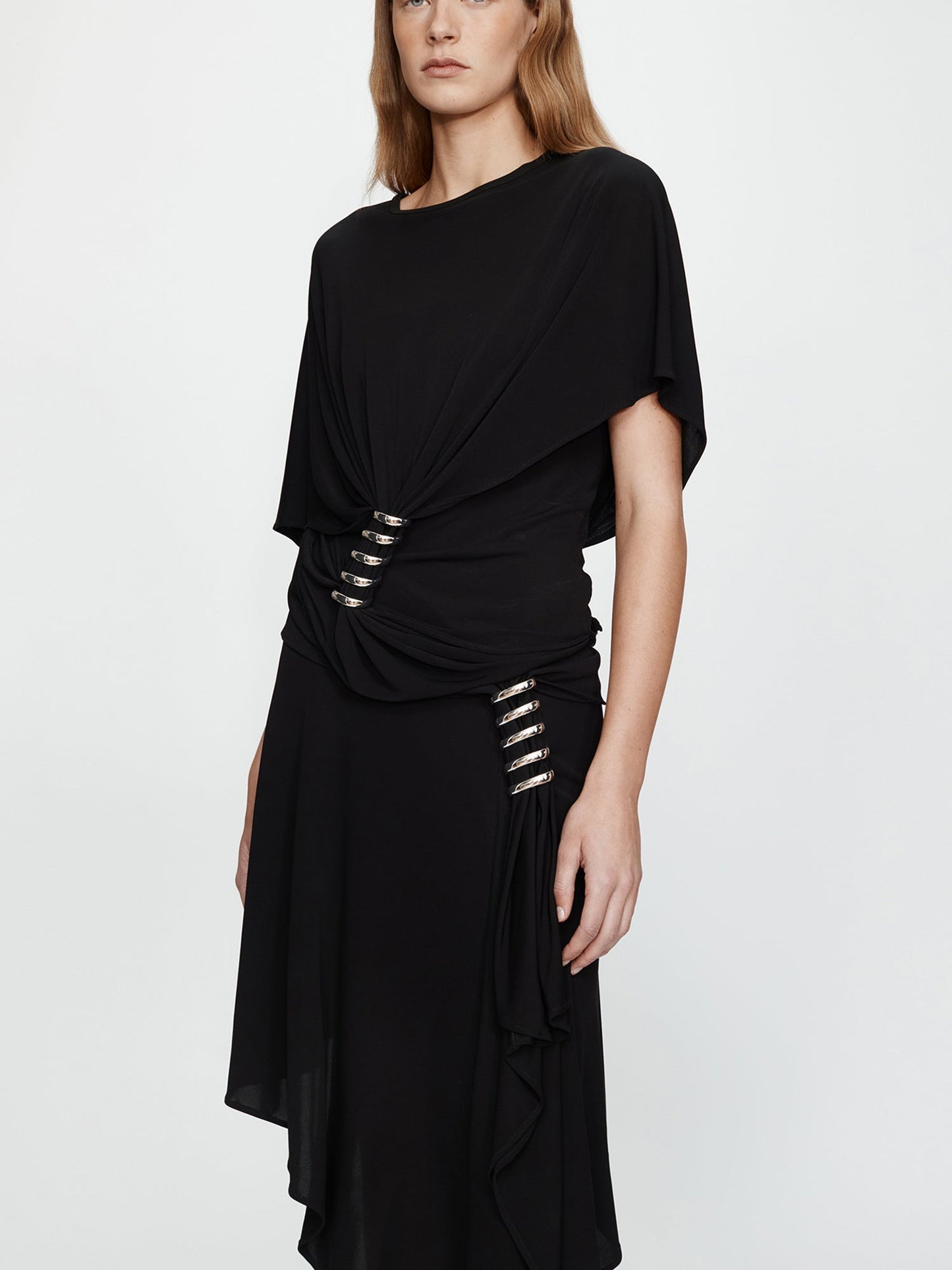 CHRISTOPHER ESBER Coiled Jersey Skirt (Black)