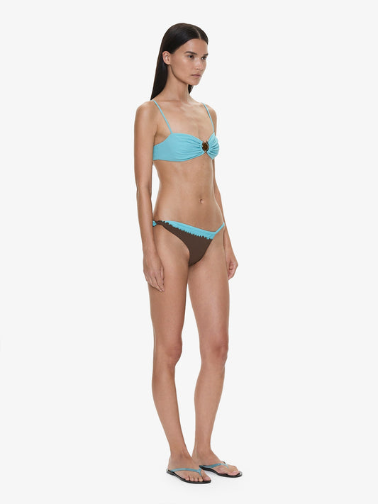 CHRISTOPHER ESBER Onda Twisted Ombre Brief (Turquoise)