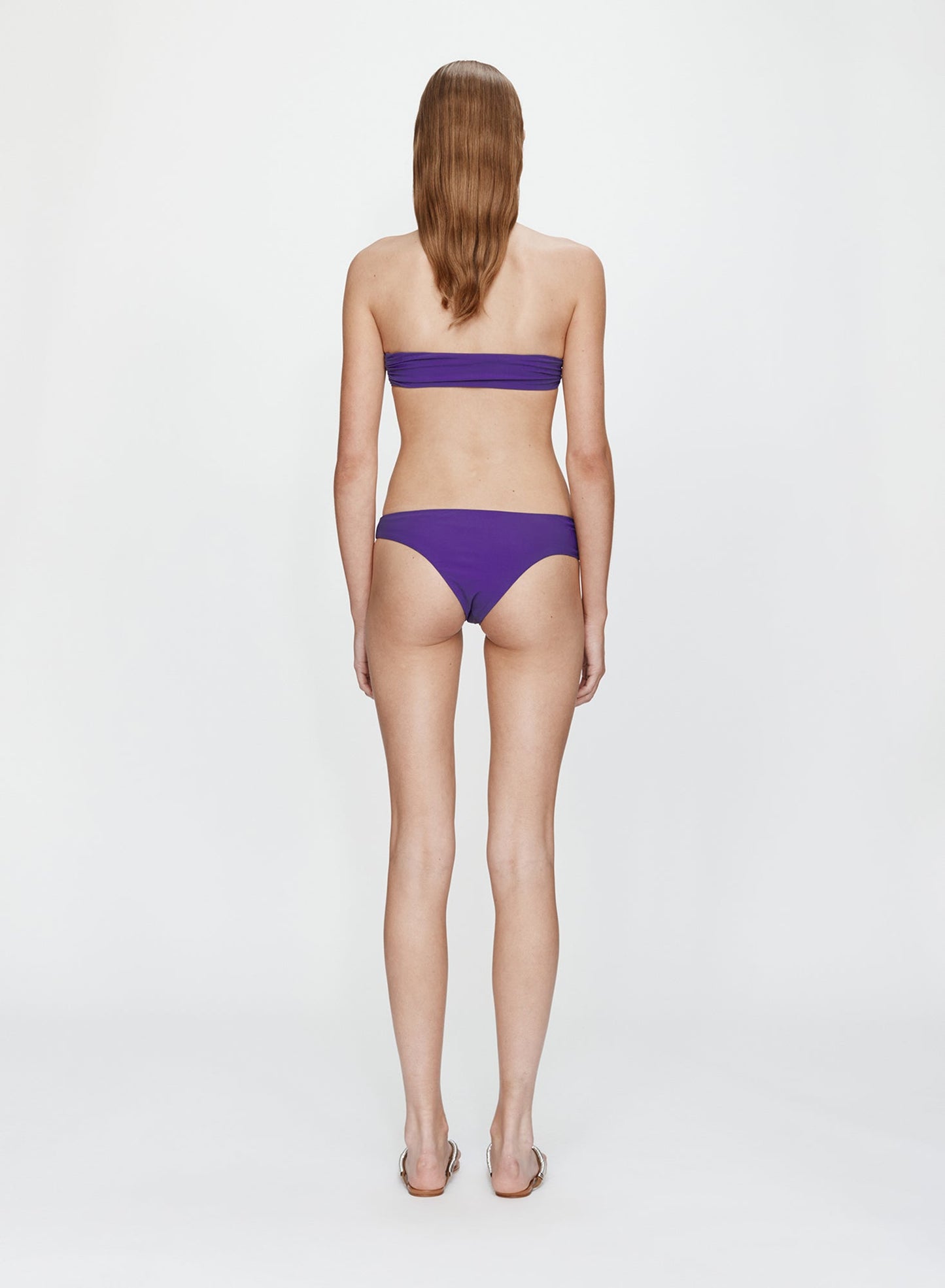 CHRISTOPHER ESBER Mineral Stone Side Ruched Low Brief (Viola)