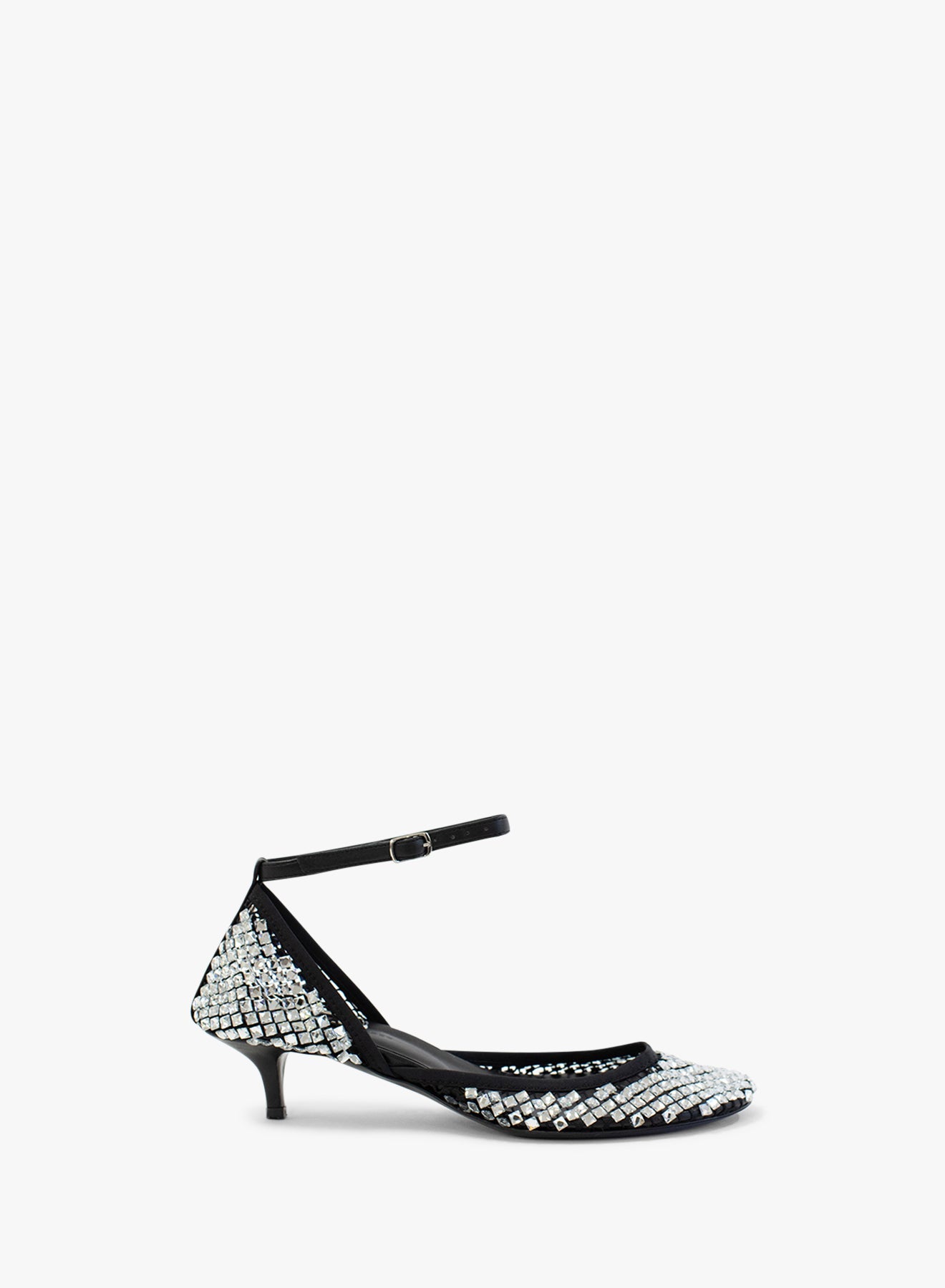 Image of Flats. Productname: CHRISTOPHER ESBER Minette Bezeled Ballet Mary Jane Heel in Black colour by brand - CHRISTOPHER ESBER