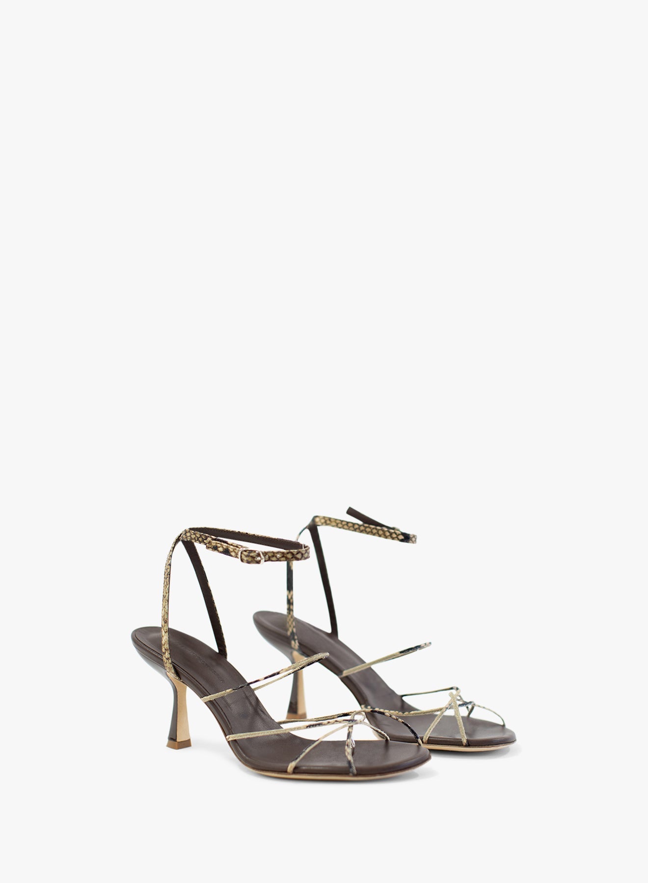 CHRISTOPHER ESBER Blaze Serpent Heel (Chocolate)
