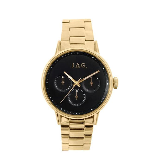Image of Watches. Productname: Jag Norwood Black and Gold Men's Watch J2763A in Watch colour by brand - JAG