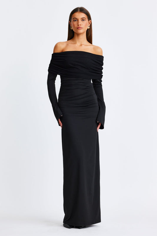 Image of Dresses. Productname: SNDYS STEVIE MAXI DRESS in Black colour by brand - SNDYS