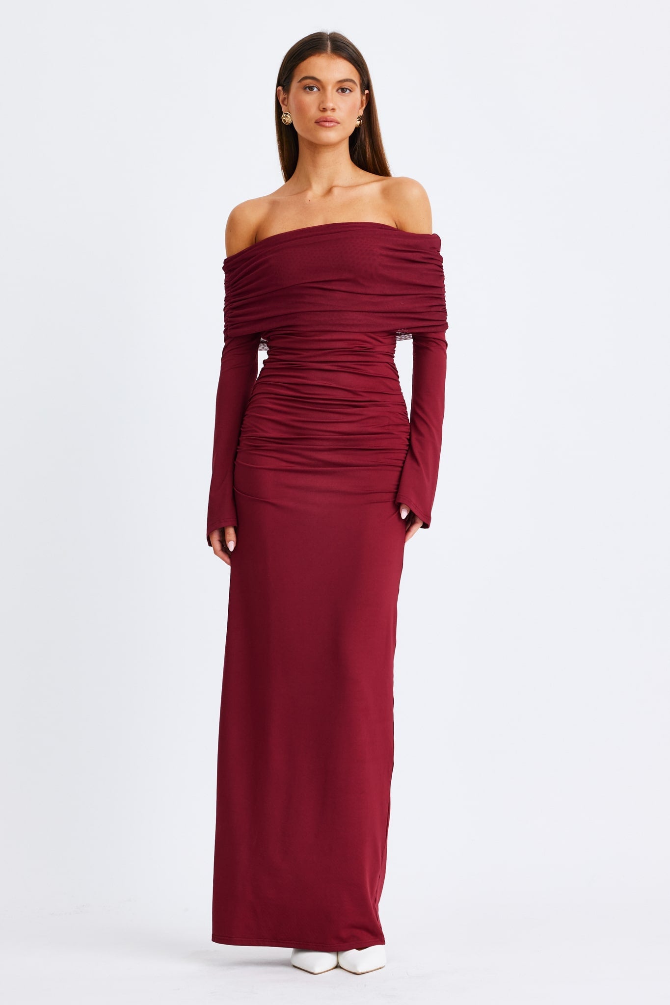 Image of Dresses. Productname: SNDYS STEVIE MAXI DRESS in Wine colour by brand - SNDYS