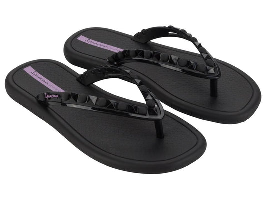 Image of Sandals. Product name - Sun Thong Women's Ipanema BLACK GRENDENE in Black colour by brand - IPANEMA