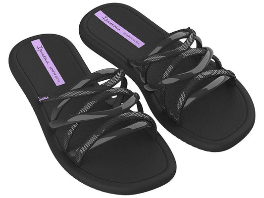 Image of Sandals. Product name - Sun Slide Women's Ipanema BLACK GRENDENE in Black colour by brand - IPANEMA