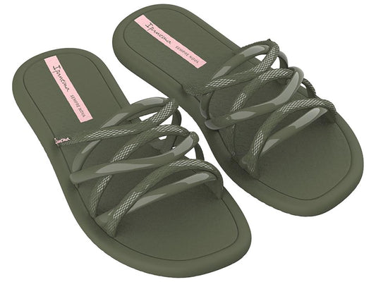 Image of Sandals. Product name - Sun Slide Women's Ipanema GREEN GRENDENE in Green colour by brand - IPANEMA