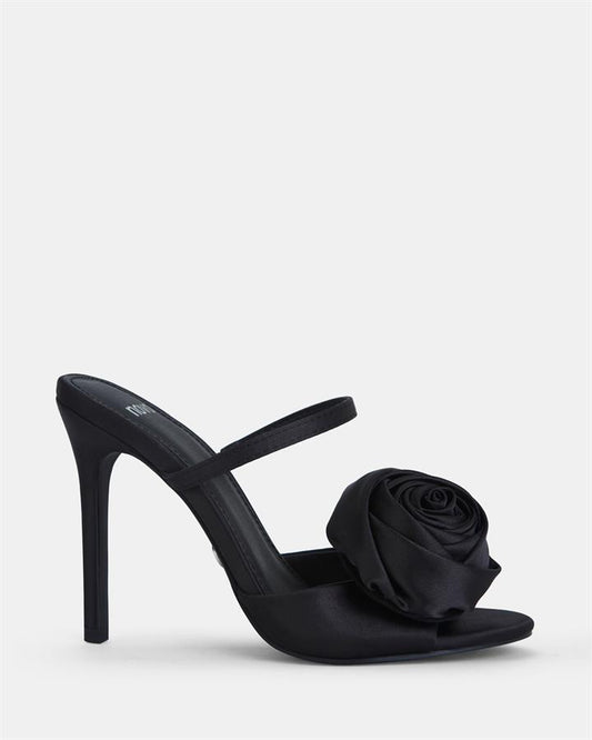 Image of Sandals. Product name - Ladybug Women's Strappy High Heel BLACK Novo Sandals in Black colour by brand - NOVO