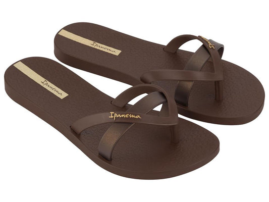 Image of Sandals. Product name - Kirei Women's Ipanema BROWN/BRONZE GRENDENE in Brown/Bronze colour by brand - IPANEMA
