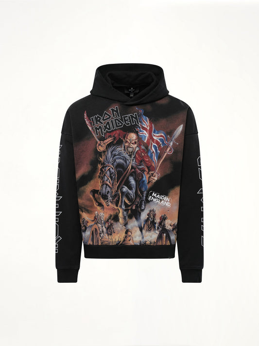 REPRESENT Iron Maiden Steed Hoodie (Stained Black)