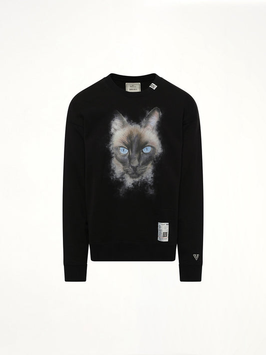 MAISON MIHARA YASUHIRO Cat Printed Pullover (Black)
