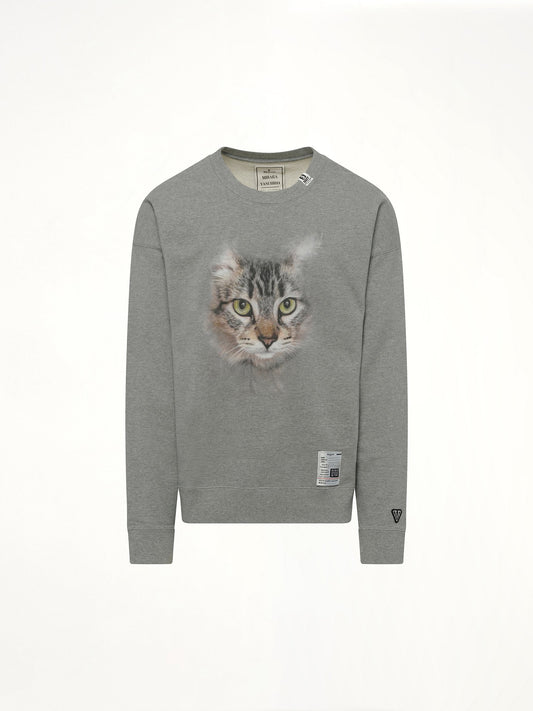 MAISON MIHARA YASUHIRO Cat Printed Pullover (Gray)