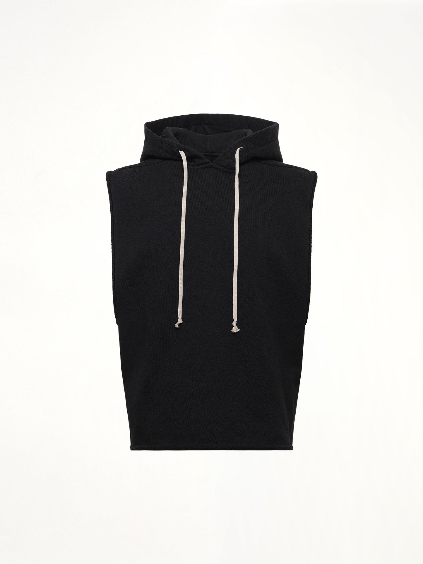 RICK OWENS Knit Hooded Tunic (Black)
