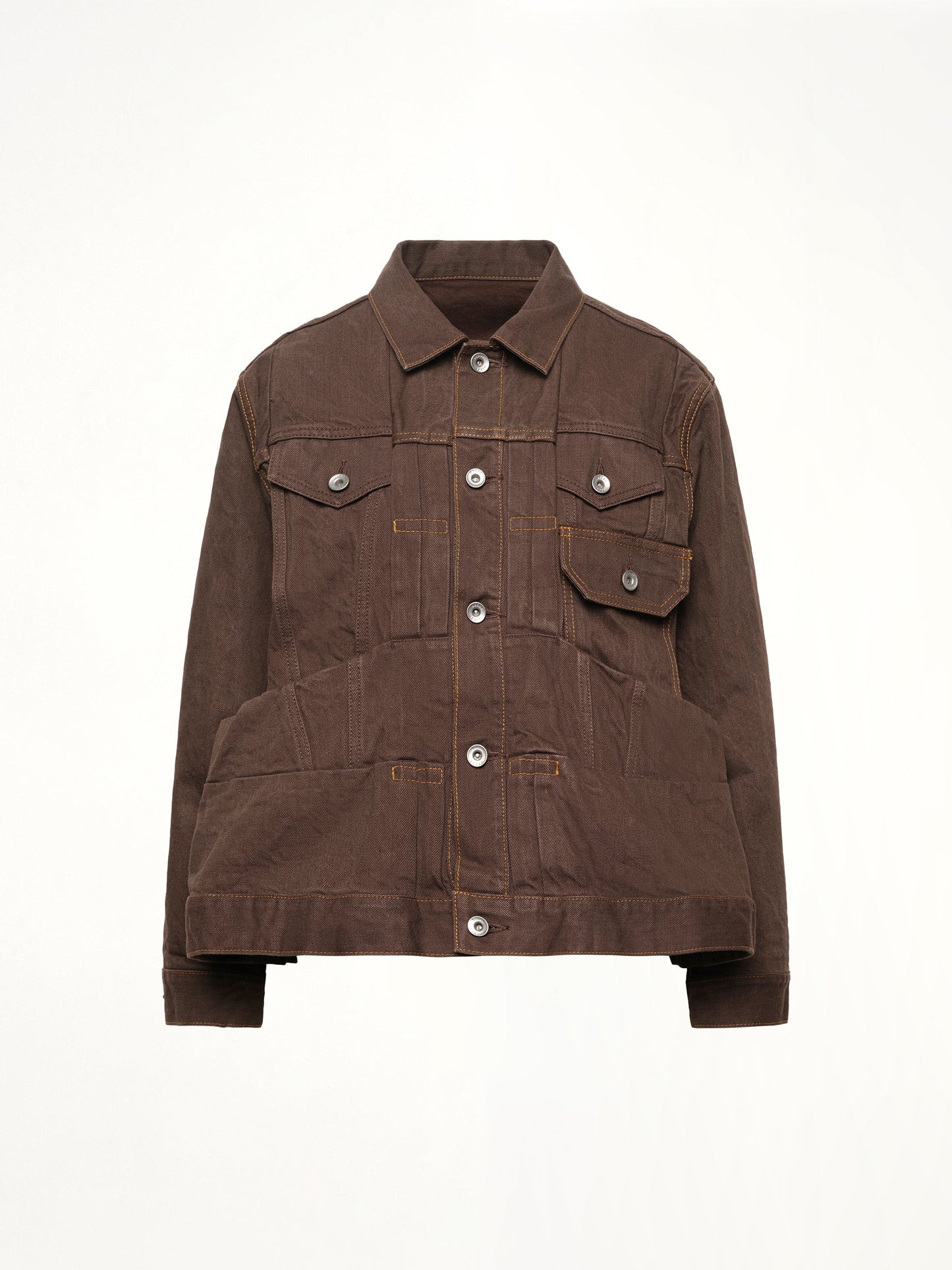 SACAI Denim Jacket (Brown)